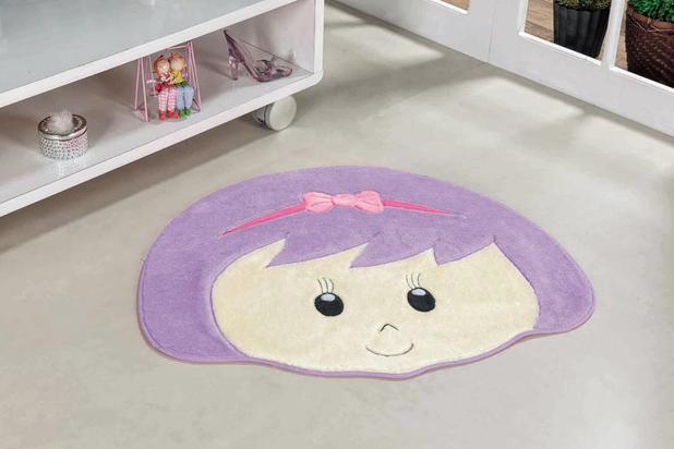 Tapete Infantil de Quarto Grande 1,22m Menina com Laço Lilás - Guga tapetes Menor preço em Tapete Infantil de Quarto Grande 1,22m Menina com Laço Lilás - Guga tapetes