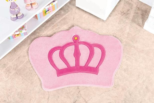 Tapete Infantil de Quarto Grande Formato Coroa Rosa 1,16m - Guga tapetes é boa?