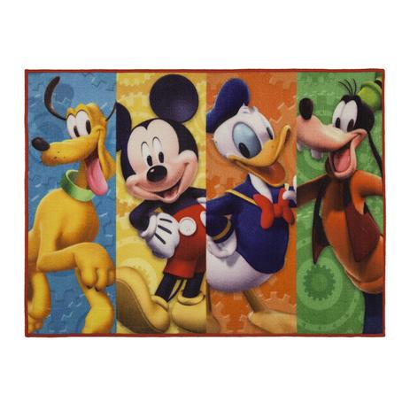 Tapete Infantil Disney Mickey e Amigos - Corttex Menor preço em Tapete Infantil Disney Mickey e Amigos - Corttex