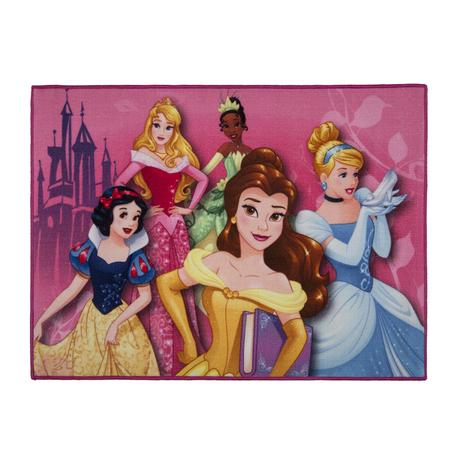 Tapete Infantil Disney Princesas - Corttex Menor preço em Tapete Infantil Disney Princesas - Corttex
