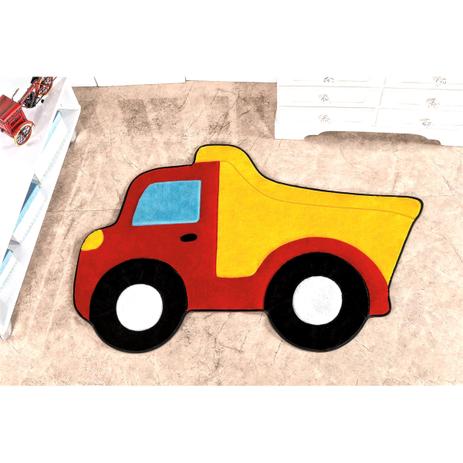 Tapete Infantil Em Formato Big De Caminhão Caçamba 132x86cm Vermelho - Guga tapetes Menor preço em Tapete Infantil Em Formato Big De Caminhão Caçamba 132x86cm Vermelho - Guga tapetes