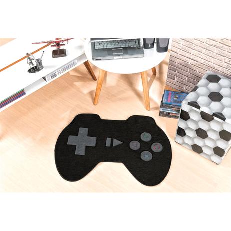 Tapete Infantil Em Formato Big De Controle 115x82cm Preto - Guga tapetes é ruim? Tapete Infantil Em Formato Big De Controle 115x82cm Preto - Guga tapetes é boa?