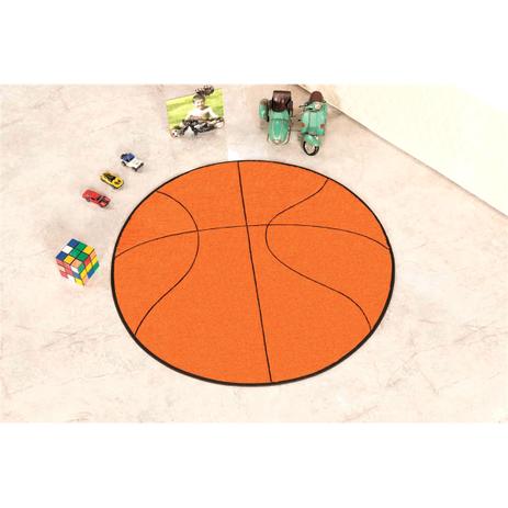 Tapete Infantil Em Formato De Bola de Basquete 65x65cm - Guga tapetes Menor preço em Tapete Infantil Em Formato De Bola de Basquete 65x65cm - Guga tapetes