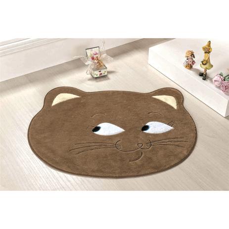 Tapete Infantil Em Formato De Gata Fifi 76x66cm Castor - Guga tapetes Menor preço em Tapete Infantil Em Formato De Gata Fifi 76x66cm Castor - Guga tapetes