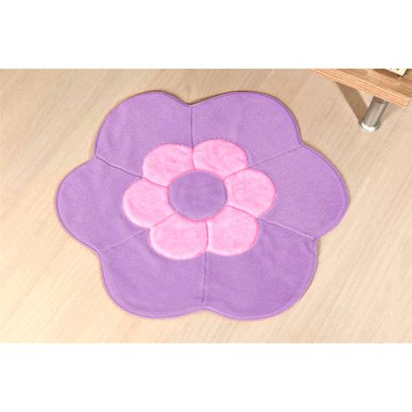 Tapete Infantil Em Formato De Margarida 70x70cm Dupla Lilás - Guga tapetes é boa?