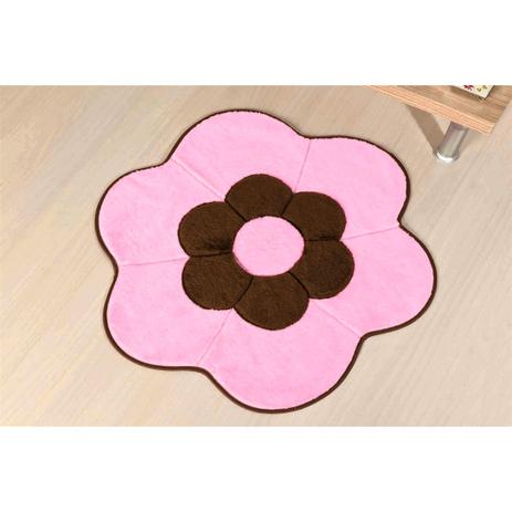 Tapete Infantil Em Formato De Margarida 70x70cm Dupla Rosa - Guga tapetes é boa?