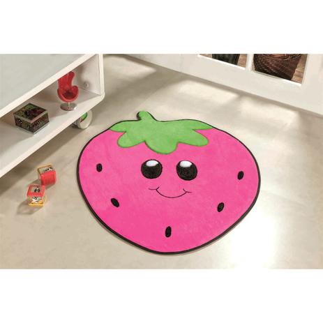 Tapete Infantil Em Formato De Moranguinho 75x62cm Pink - Guga tapetes Menor preço em Tapete Infantil Em Formato De Moranguinho 75x62cm Pink - Guga tapetes
