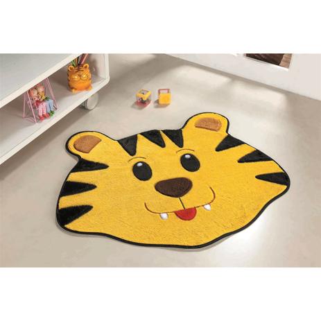 Tapete Infantil Em Formato De Tigre 78x66cm - Guga tapetes Menor preço em Tapete Infantil Em Formato De Tigre 78x66cm - Guga tapetes