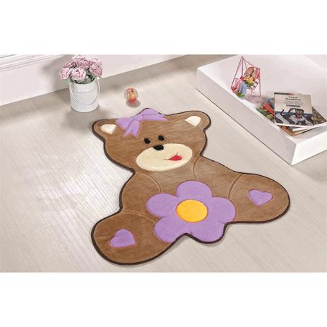 Tapete Infantil Em Formato De Ursa Baby 74x66cm Lilás - Guga tapetes Menor preço em Tapete Infantil Em Formato De Ursa Baby 74x66cm Lilás - Guga tapetes