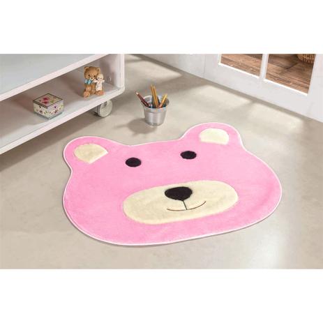 Tapete Infantil Em Formato De Urso 74x64cm Rosa - Guga tapetes Menor preço em Tapete Infantil Em Formato De Urso 74x64cm Rosa - Guga tapetes