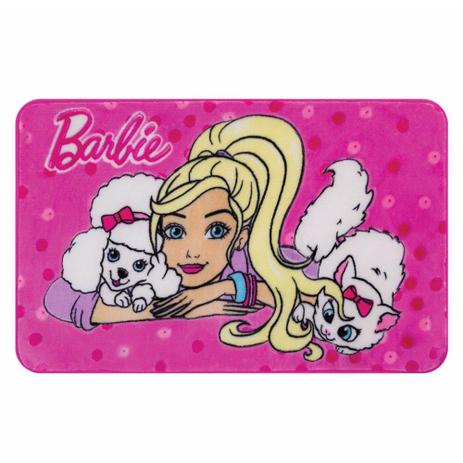 Tapete infantil menina jolitex Barbie os bichinhos Menor preço em Tapete infantil menina jolitex Barbie os bichinhos
