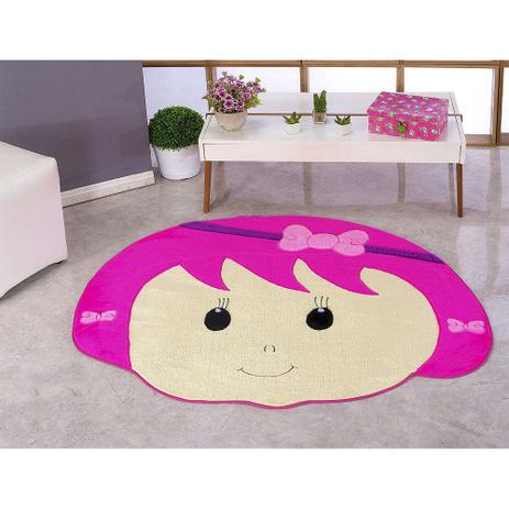 Tapete Infantil Padrão Menina Laço - 78cm x 67cm - Santos luan Menor preço em Tapete Infantil Padrão Menina Laço - 78cm x 67cm - Santos luan