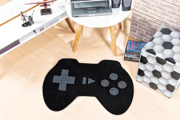 Tapete Infantil para Quarto Grande 1,15m Controle Preto - Guga tapetes Menor preço em Tapete Infantil para Quarto Grande 1,15m Controle Preto - Guga tapetes