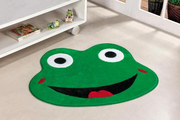 Tapete Infantil para Quarto Grande Sapo Verde Escuro 1,32m - Guga tapetes Menor preço em Tapete Infantil para Quarto Grande Sapo Verde Escuro 1,32m - Guga tapetes