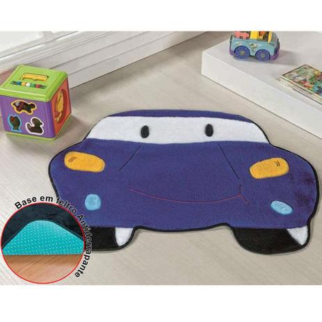 Tapete Infantil Pelúcia Carro Premium Antiderrapante - Azul Royal - Guga tapetes Menor preço em Tapete Infantil Pelúcia Carro Premium Antiderrapante - Azul Royal - Guga tapetes