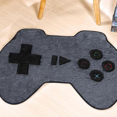 Tapete Infantil Pelúcia Controle Vídeo Game - Cinza - Guga tapetes é boa?
