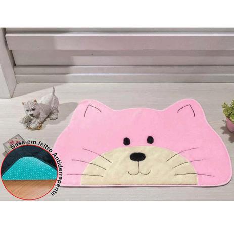 Tapete Infantil Pelúcia Gato Carinho Premium Antiderrapante - Rosa - Guga tapetes Menor preço em Tapete Infantil Pelúcia Gato Carinho Premium Antiderrapante - Rosa - Guga tapetes