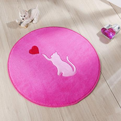 Tapete Infantil Pelúcia Gato Love Premium Antiderrapante - Pink - Guga tapetes Menor preço em Tapete Infantil Pelúcia Gato Love Premium Antiderrapante - Pink - Guga tapetes