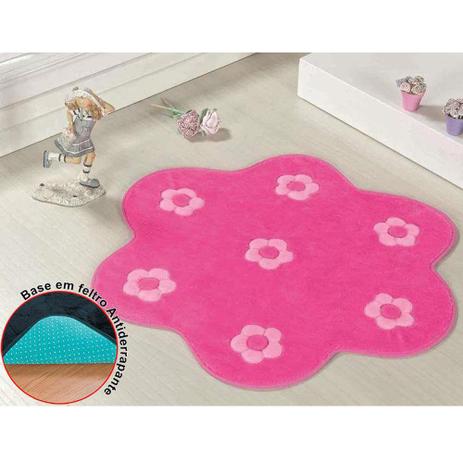 Tapete Infantil Pelúcia Jardim Florzinha Premium Antiderrapante - Pink - Guga tapetes é ruim? Tapete Infantil Pelúcia Jardim Florzinha Premium Antiderrapante - Pink - Guga tapetes é boa?
