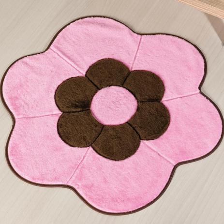 Tapete Infantil Pelúcia Margarida Dupla - Rosa - Guga tapetes Menor preço em Tapete Infantil Pelúcia Margarida Dupla - Rosa - Guga tapetes