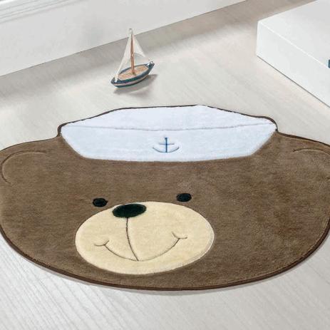 Tapete Infantil Pelúcia Quarto Bebê Urso Marinheiro Premium Antiderrapante - Castor - Guga tapetes Menor preço em Tapete Infantil Pelúcia Quarto Bebê Urso Marinheiro Premium Antiderrapante - Castor - Guga tapetes