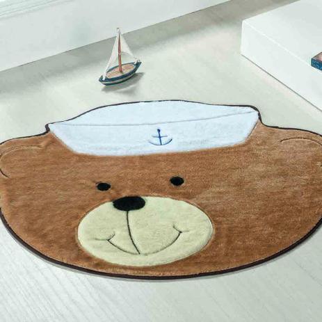 Tapete Infantil Pelúcia Quarto De Bebê Urso Marinheiro Premium Antiderrapante - Bege - Guga tapetes Menor preço em Tapete Infantil Pelúcia Quarto De Bebê Urso Marinheiro Premium Antiderrapante - Bege - Guga tapetes