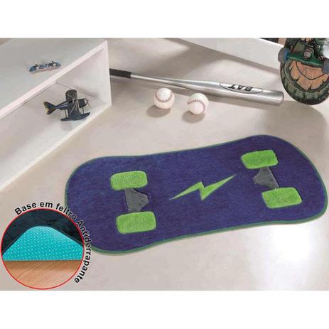 Tapete Infantil Pelúcia Skate Sk8 Premium Antiderrapante - Azul Royal - Guga tapetes Menor preço em Tapete Infantil Pelúcia Skate Sk8 Premium Antiderrapante - Azul Royal - Guga tapetes