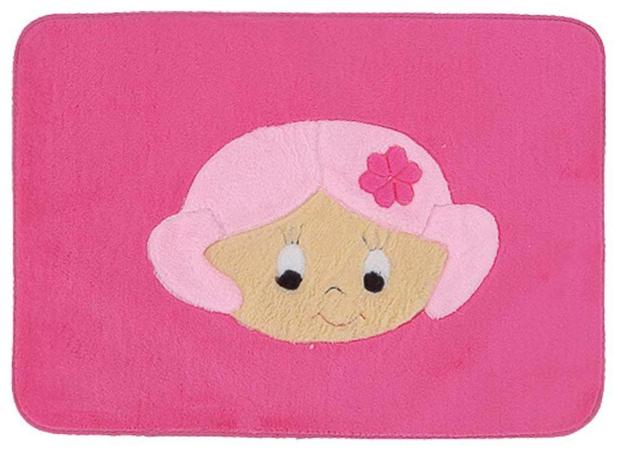 Tapete Infantil Retangular de Pelúcia Menina - 68cm x 48cm - Pink - Santos luan Menor preço em Tapete Infantil Retangular de Pelúcia Menina - 68cm x 48cm - Pink - Santos luan