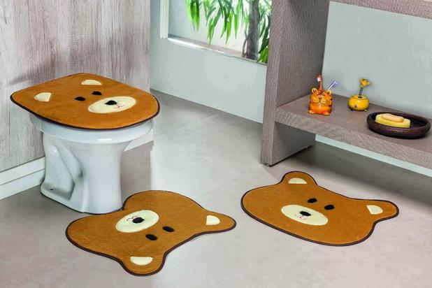 Tapete JOGO BANHEIRO FORMATO URSO - CARAMELO - Guga tapetes Menor preço em Tapete JOGO BANHEIRO FORMATO URSO - CARAMELO - Guga tapetes