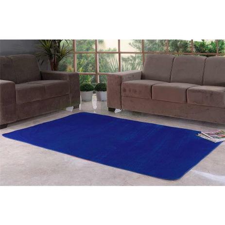 Tapete Liso para Quarto e Sala Tecido de Pelúcia 1,40m x 1,00m - Azul Royal - Santos  luan é boa?
