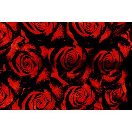 Menor preço em Tapete Marbella Boreal Rosas Red Veludo 60x120cm - Rayza