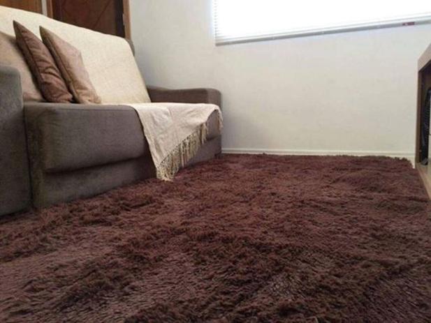 Tapete Muito Peludo Luxo 2.00X2.40 Marrom Escuro Ocean Matrix Menor preço em Tapete Muito Peludo Luxo 2.00X2.40 Marrom Escuro Ocean Matrix