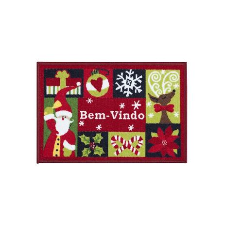 Tapete Multiuso Entrada 40x60 Natal Garlands Corttex Menor preço em Tapete Multiuso Entrada 40x60 Natal Garlands Corttex