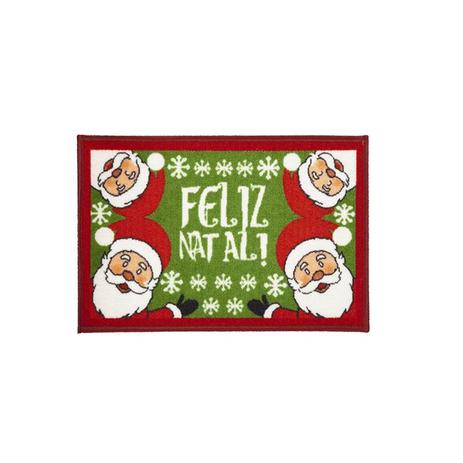 Tapete Multiuso Entrada 40x60 Natal Santa Claus Corttex Menor preço em Tapete Multiuso Entrada 40x60 Natal Santa Claus Corttex
