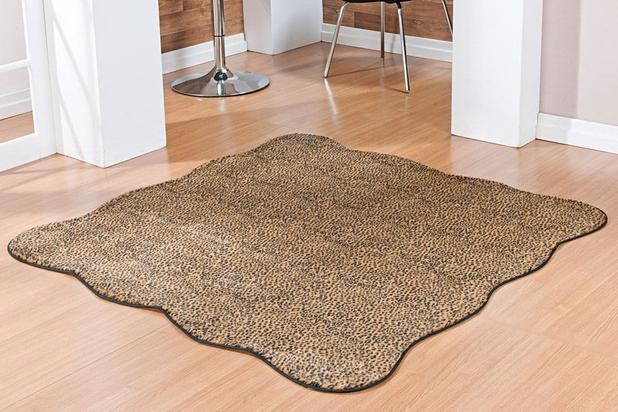 Tapete Ondulado Pelúcia Safari 1,33m X 1,33m - Onça - Guga tapetes Menor preço em Tapete Ondulado Pelúcia Safari 1,33m X 1,33m - Onça - Guga tapetes