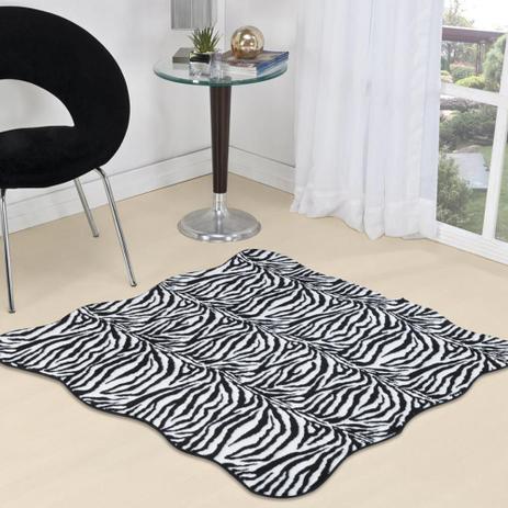 Tapete Ondulado Pelúcia Safari 1,33m X 1,33m - Zebra - Guga tapetes Menor preço em Tapete Ondulado Pelúcia Safari 1,33m X 1,33m - Zebra - Guga tapetes