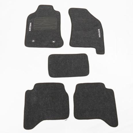 Tapete para Carro Carpete Personalizado Hilux 13/ Cabine Dupla Grafite 5 Peças - Flash é boa?