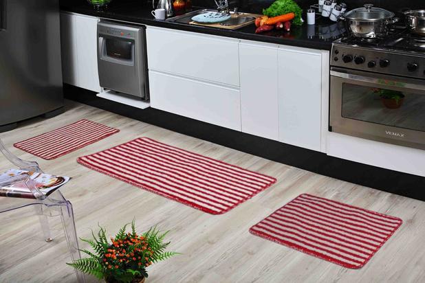 Tapete listrado para cozinha Clearance