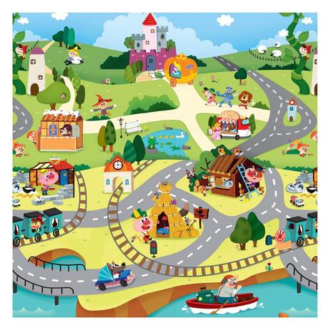 Tapete para Crianças Play Mat Médio - Story World - Safety 1st - Dorel Menor preço em Tapete para Crianças Play Mat Médio - Story World - Safety 1st - Dorel