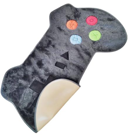 Tapete para quarto infantil controle game formato - CRISSCA STORE Menor preço em Tapete para quarto infantil controle game formato - CRISSCA STORE