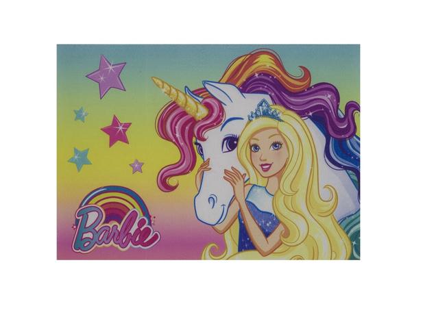 Tapete para quarto infantil linha digital Barbie Unicórnio 40cm x 60cm Jolitex Menor preço em Tapete para quarto infantil linha digital Barbie Unicórnio 40cm x 60cm Jolitex
