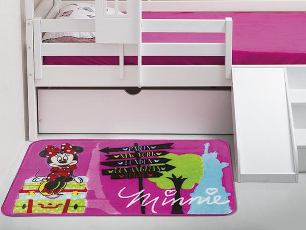 Tapete para quarto infantil Minnie Viagem Disney 70cm x 1,10mt Jolitex Menor preço em Tapete para quarto infantil Minnie Viagem Disney 70cm x 1,10mt Jolitex