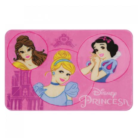 Tapete para Quarto Infantil Princesas Disney 70cm x 110cm Jolitex Rosa Menor preço em Tapete para Quarto Infantil Princesas Disney 70cm x 110cm Jolitex Rosa