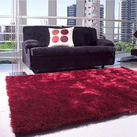Tapete para Quarto Kioto Vermelho - 100x150cm - 100 Poliéster - Corttex Menor preço em Tapete para Quarto Kioto Vermelho - 100x150cm - 100 Poliéster - Corttex