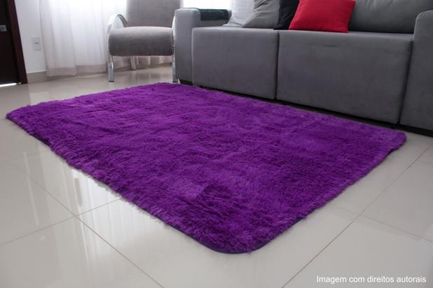 Tapete para sala peludo felpudo 1,40x1,00 Lilás - Costa oro/emperatex é boa?