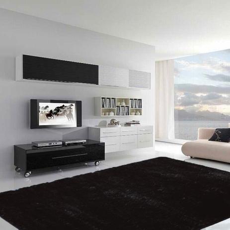 Tapete para Sala Premium 100x150cm Preto - Casa dona é boa?