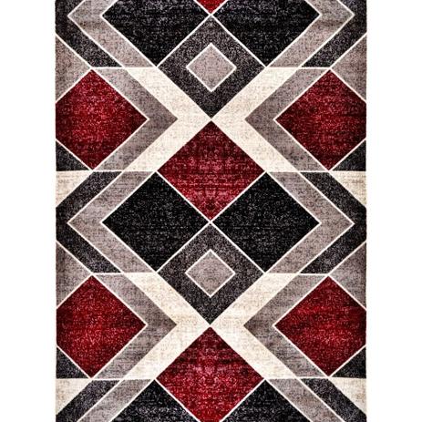 Tapete geometrico vermelho Clearance