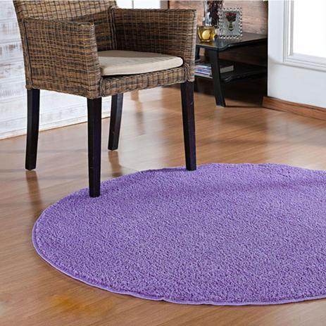 Tapete Para Sala Redondo 100 cm Classic Lilás - Tapetes Oasis Menor preço em Tapete Para Sala Redondo 100 cm Classic Lilás - Tapetes Oasis