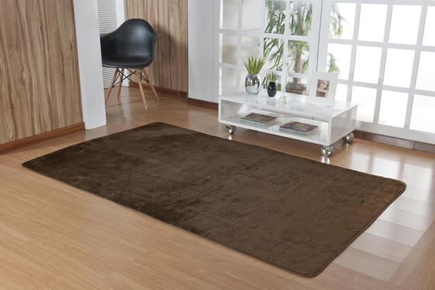 Tapete Passadeira 1,00m x 50cm Liso Café de Pelúcia - Guga tapetes Menor preço em Tapete Passadeira 1,00m x 50cm Liso Café de Pelúcia - Guga tapetes
