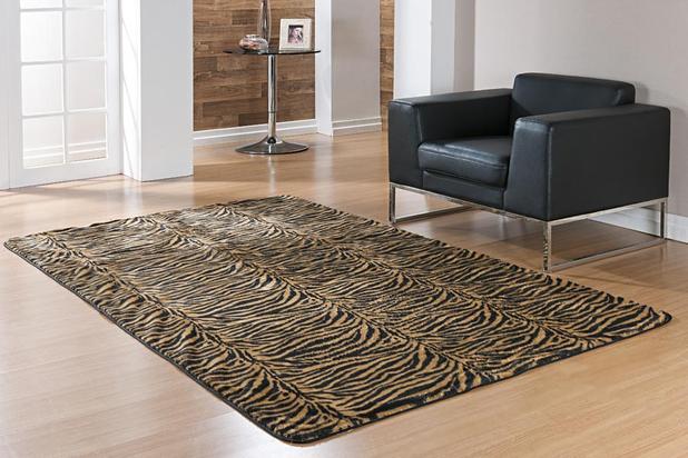 Tapete Passadeira 1,00m x 50cm Safari Tigre de Pelúcia - Guga tapetes Menor preço em Tapete Passadeira 1,00m x 50cm Safari Tigre de Pelúcia - Guga tapetes